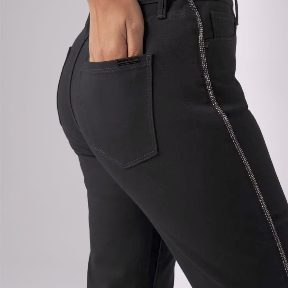 NWOT White House Black Market Sculpting High-Rise Embellished Trim Jeans - Picture 2 of 11